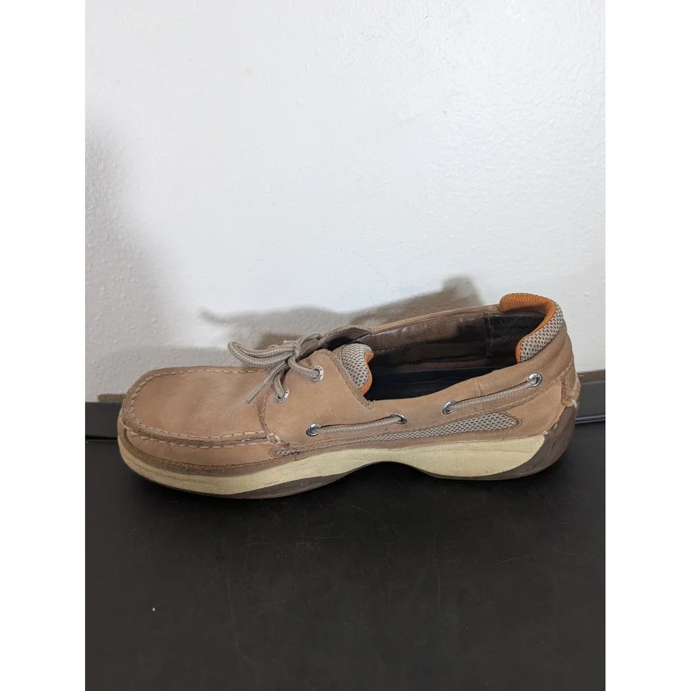 Sperry Top-Sider Men's 10.5M Billfish Tan Leather Boat Shoes 0777924 Non Slip